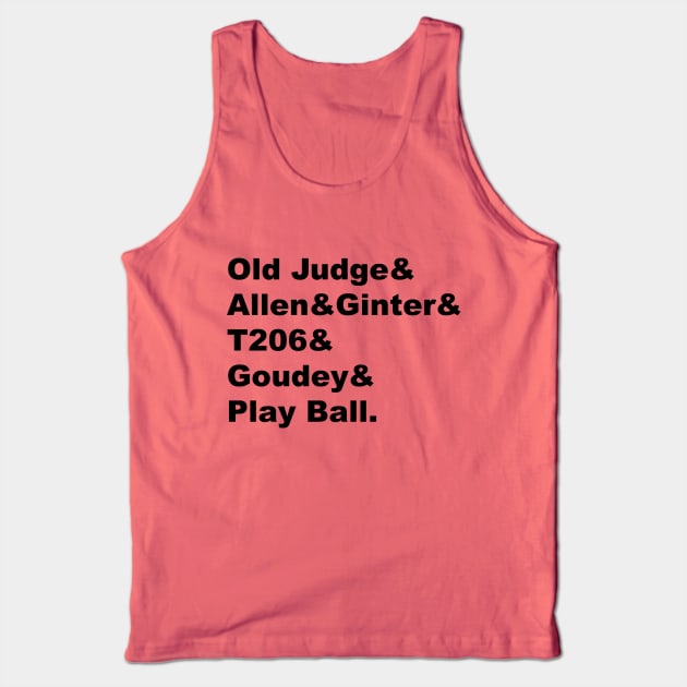 Old Judge & Allen & Ginter - Black Lettering Tank Top by BlackBoxHobby